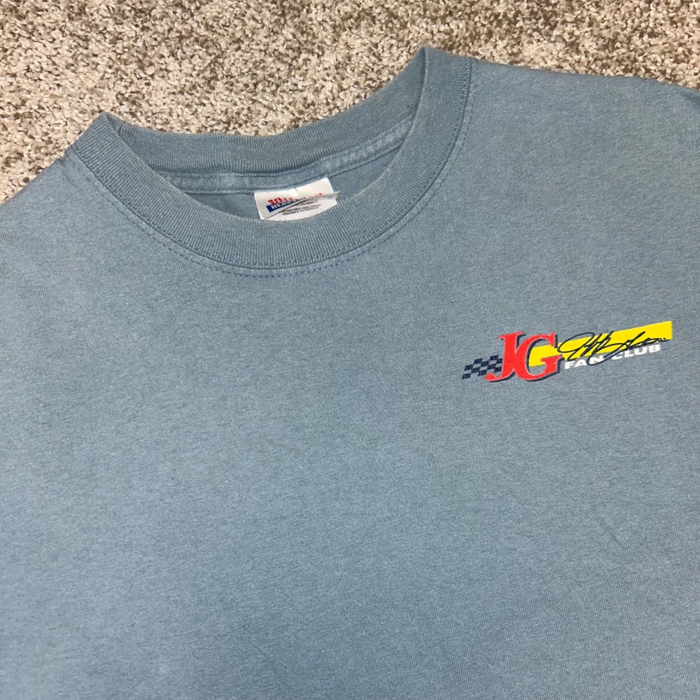 Jeff Gordon Fan Club Tshirt Men Size XL Hanes Nascar Racing Vintage y2k